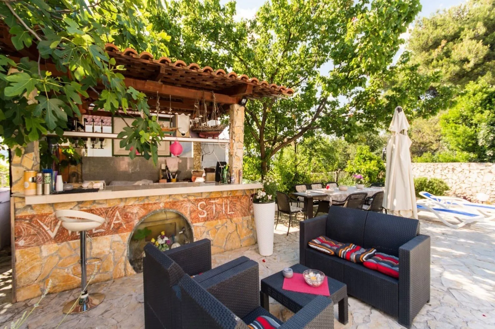Villa Stil - Studio Apartment with Balcony and Sea View 101-Terrace
