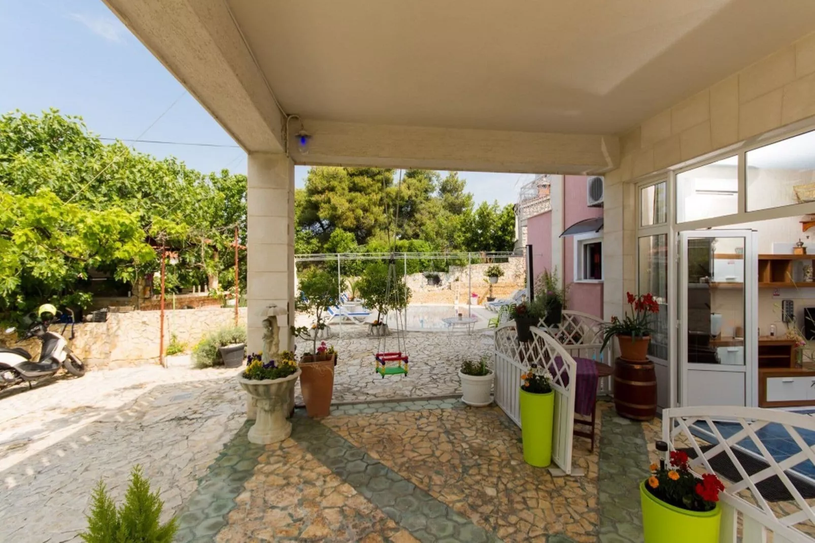 Villa Stil - Studio Apartment with Balcony and Sea View 101-Terrace