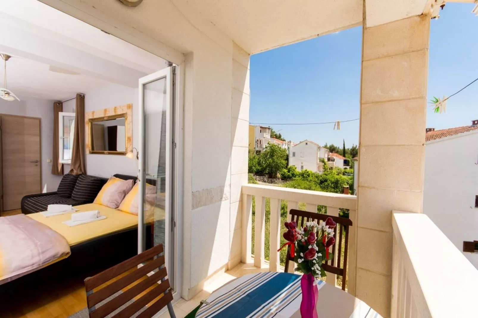 Villa Stil - One Bedroom Apartment with Balcony and Sea View 104 (Luxsor)-Terrace balcony