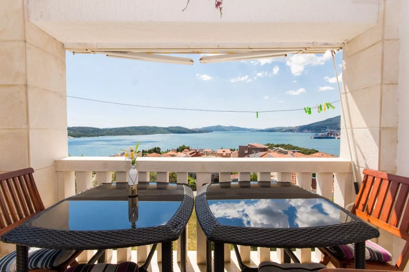 Villa Stil - Two Bedroom Apartment with Balcony and Sea View 203 (President)-Terrace balcony