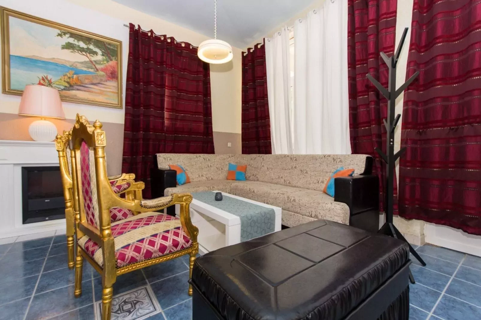 Villa Stil - Two Bedroom Apartment with Terrace and Sea View (Premium)-Living room