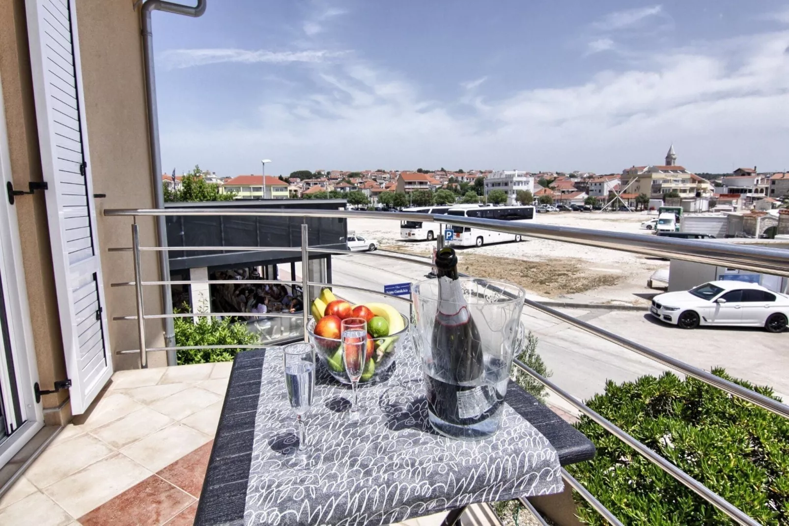 Apartments Victoria - One Bedroom Apartment with Terrace and Sea View (A1)-Terrace balcony