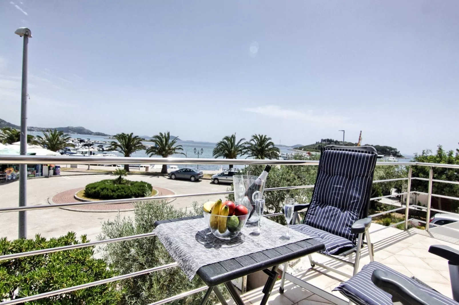Apartments Victoria - One Bedroom Apartment with Terrace and Sea View (A1)-Terrace balcony