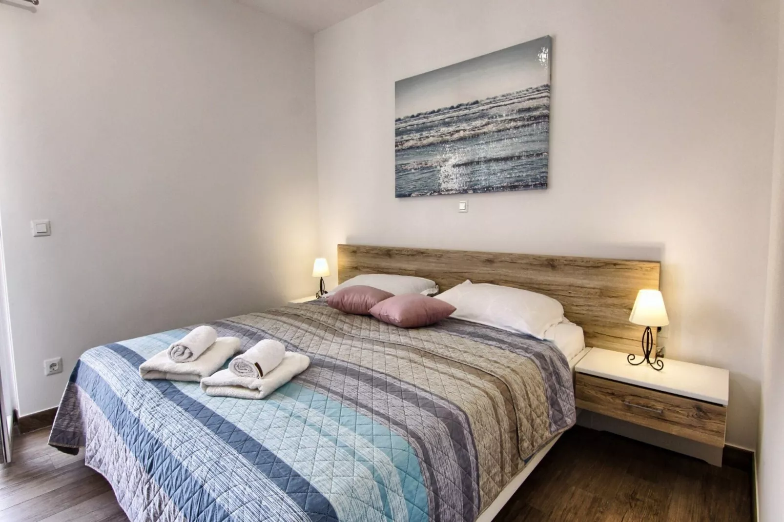 Apartments Victoria - One Bedroom Apartment with Terrace (A2)-Schlafzimmer