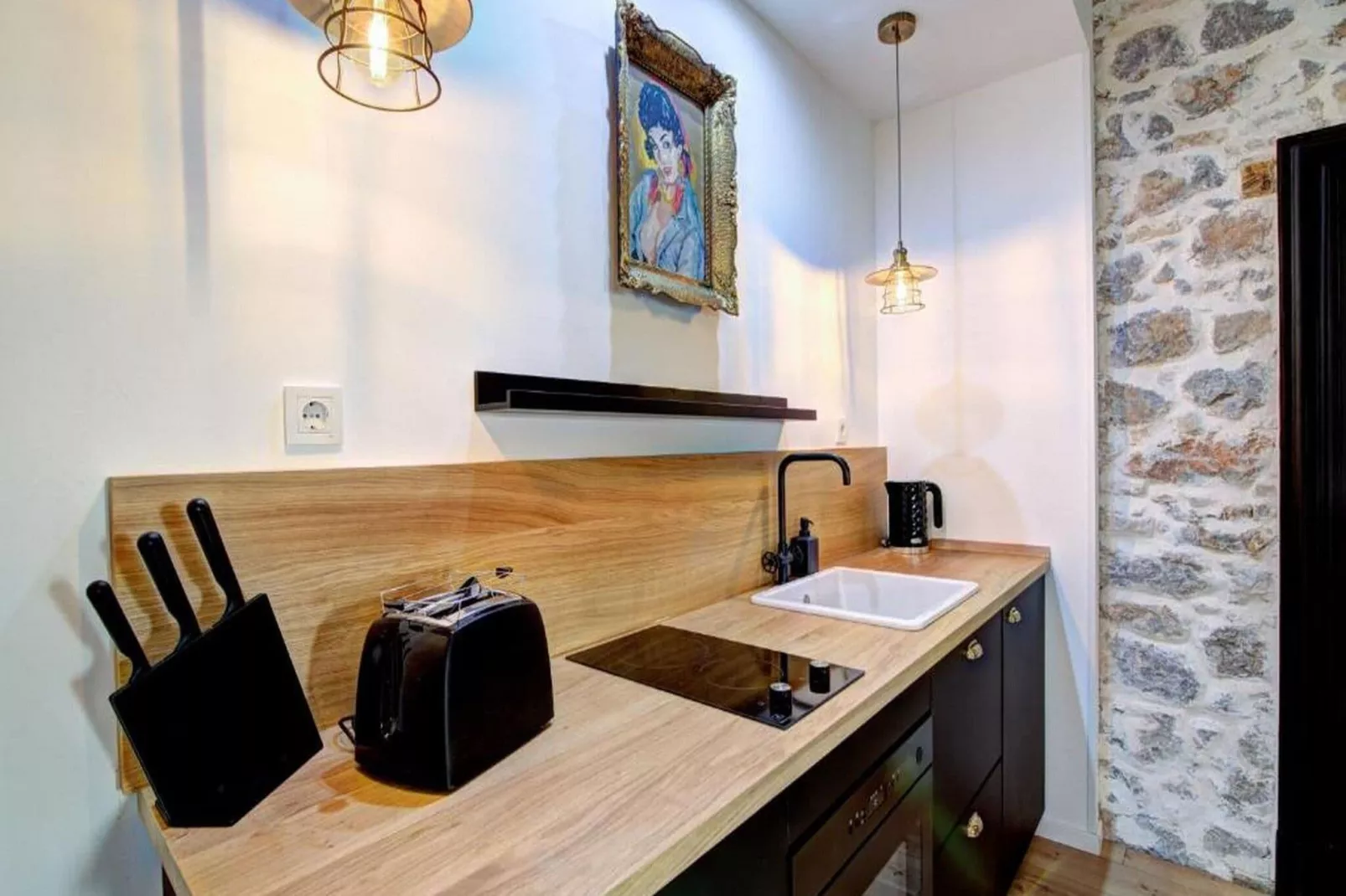 History House Moja Ti 1830 - Deluxe Apartment (Gorica)-Kitchen