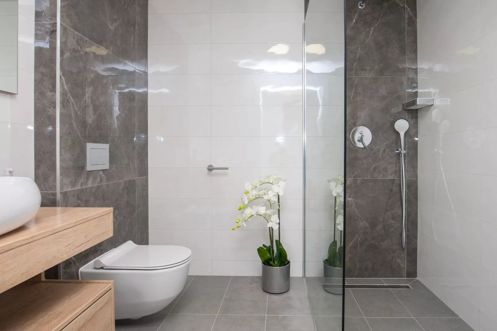 Apartments Dva Galeba -  Premium One Bedroom Apartment with Sea View (103)-Bathroom