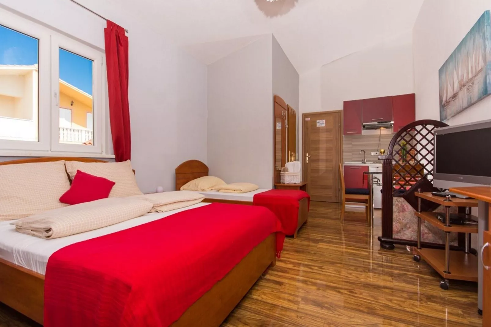 Villa Stil - Studio Apartment with Balcony and Sea View 201-Bedroom