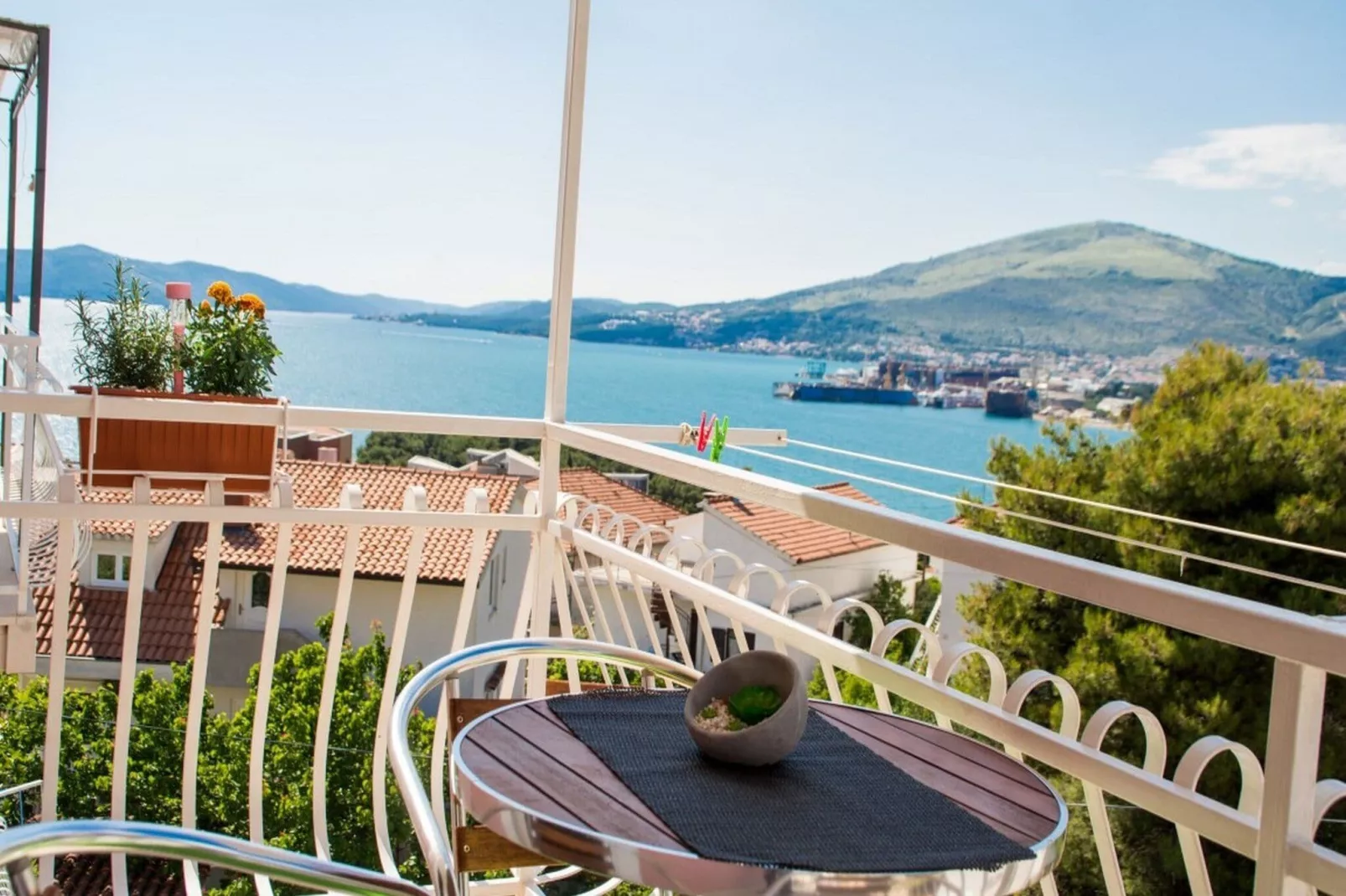Villa Stil - Studio Apartment with Balcony and Sea View 201-Terrace balcony