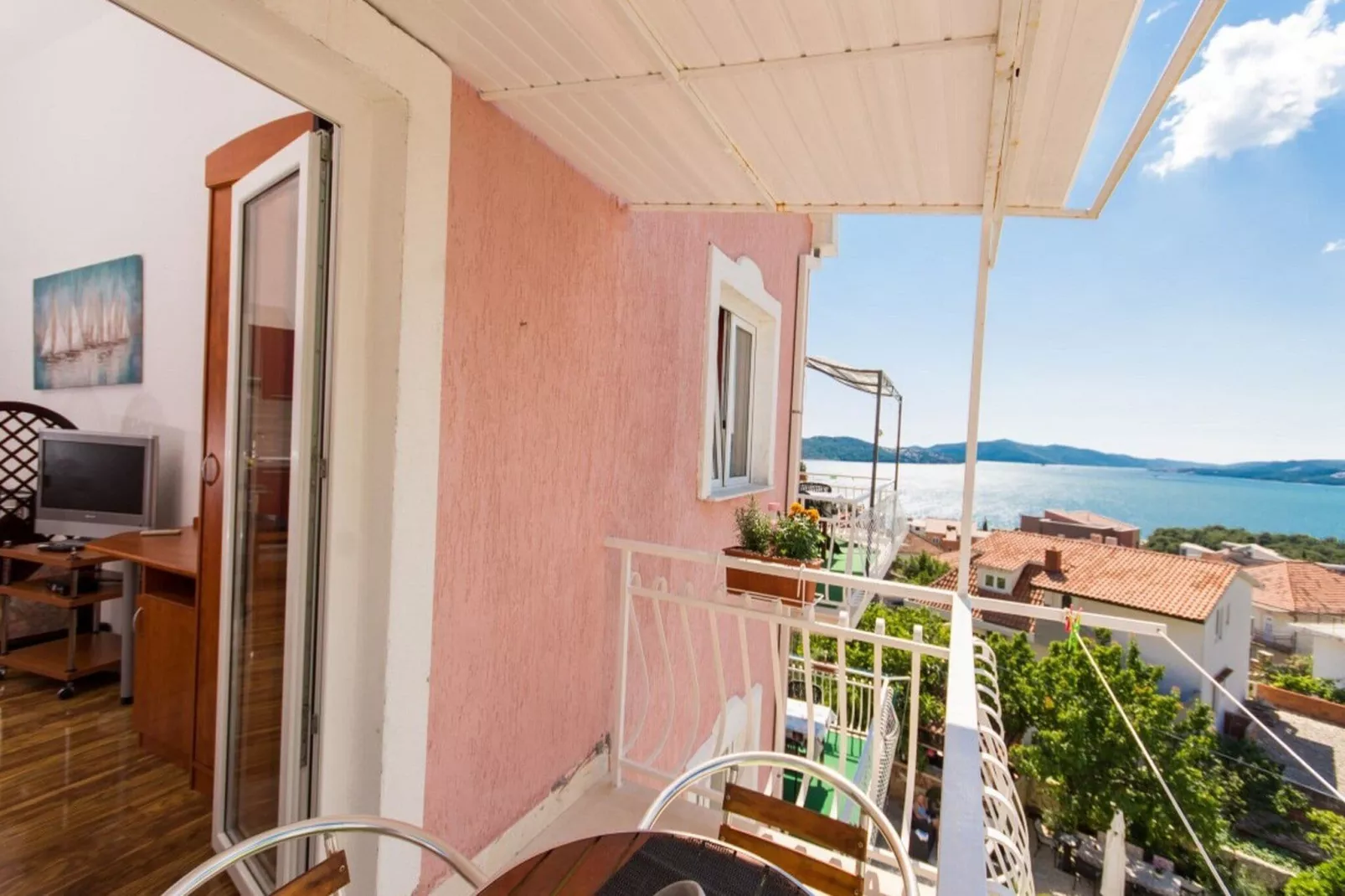Villa Stil - Studio Apartment with Balcony and Sea View 201-Terrace balcony