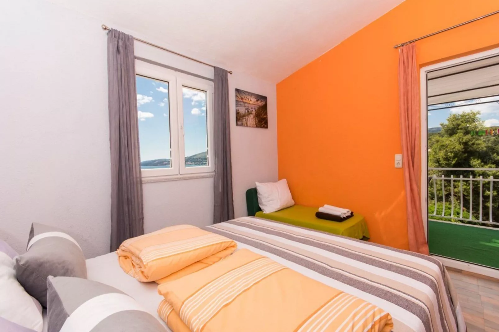 Villa Stil - One Bedroom Apartment with Balcony and Sea View 202-Bedroom