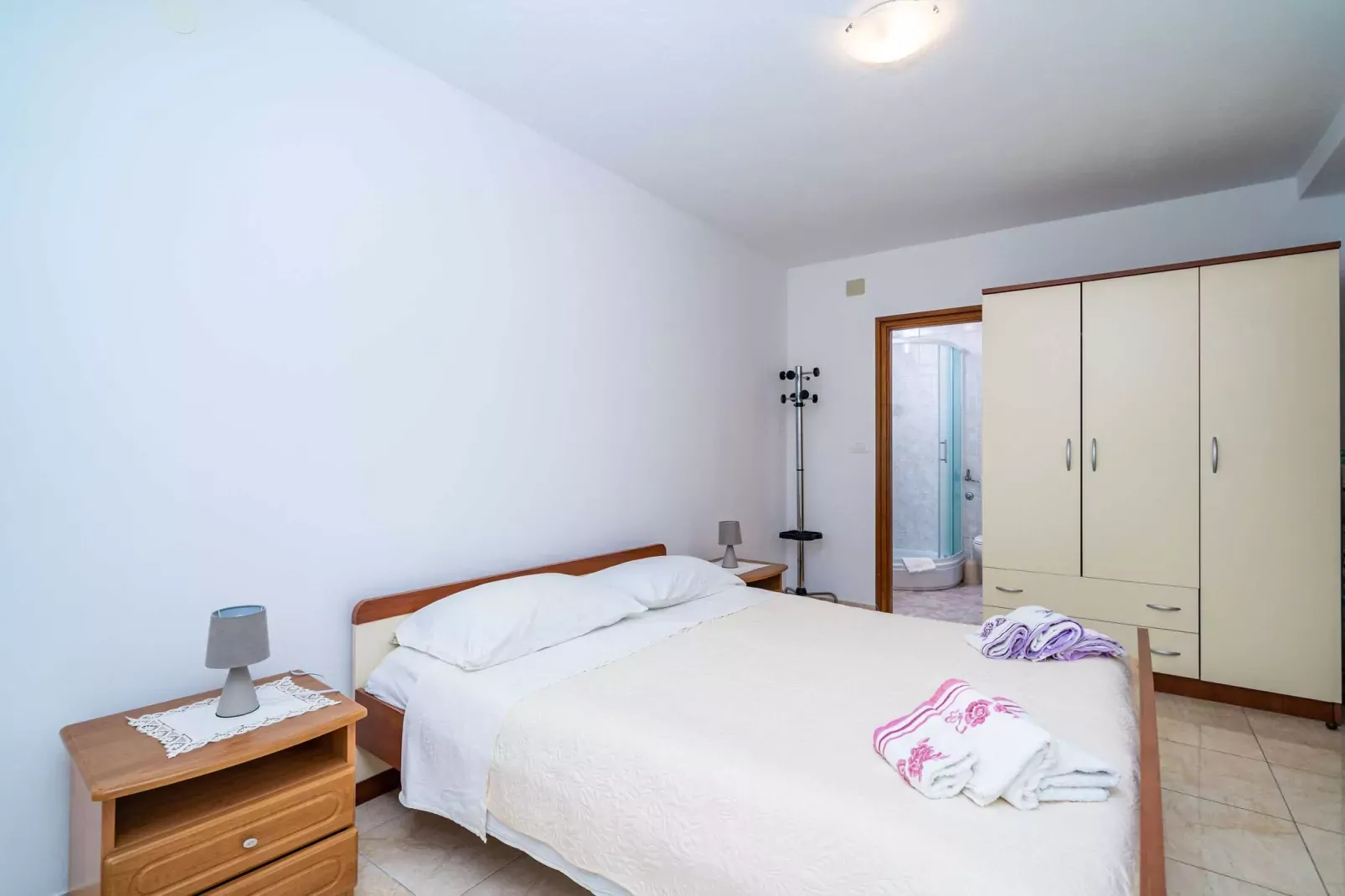 Apartments Zarac - One Bedroom Apartment with Terrace-Bedroom