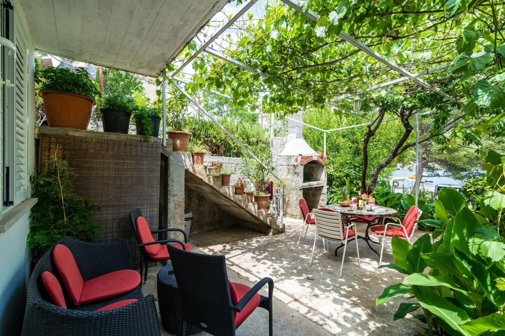 Apartments Zarac - One Bedroom Apartment with Terrace-Terrace