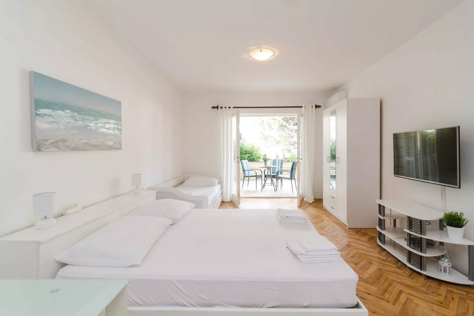House Apartments Ariva - Superior Studio Apartment with Balcony (3 Adults) - A3-Wohnzimmer