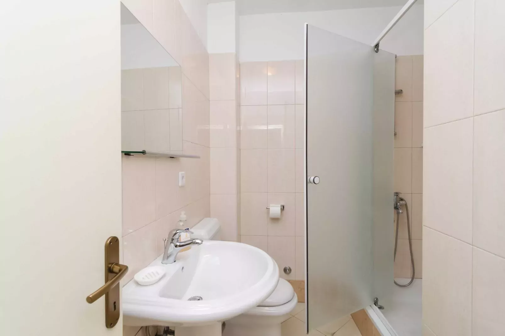 House Apartments Ariva - Superior Studio Apartment with Balcony (3 Adults) - A3-Badezimmer