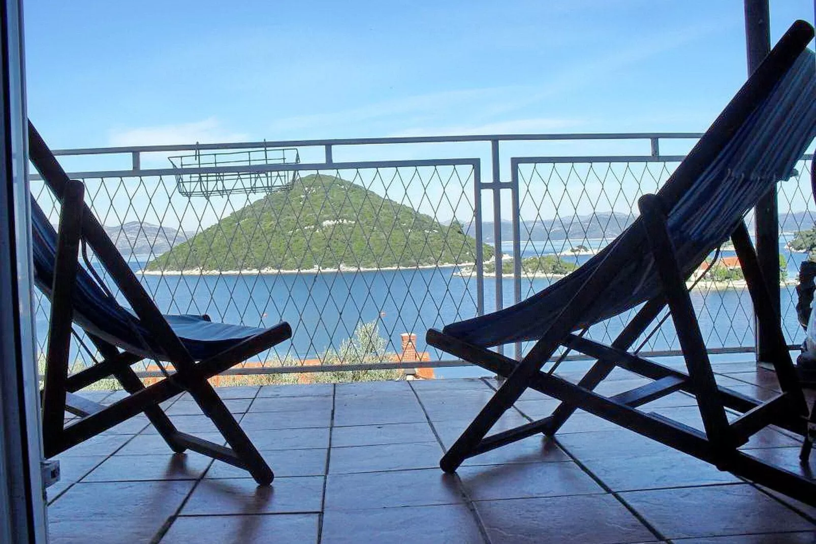 Apartment Bella Vista (Poša) -Three Bedroom Apartment with Balcony and Sea View (A6)-Terrace balcony