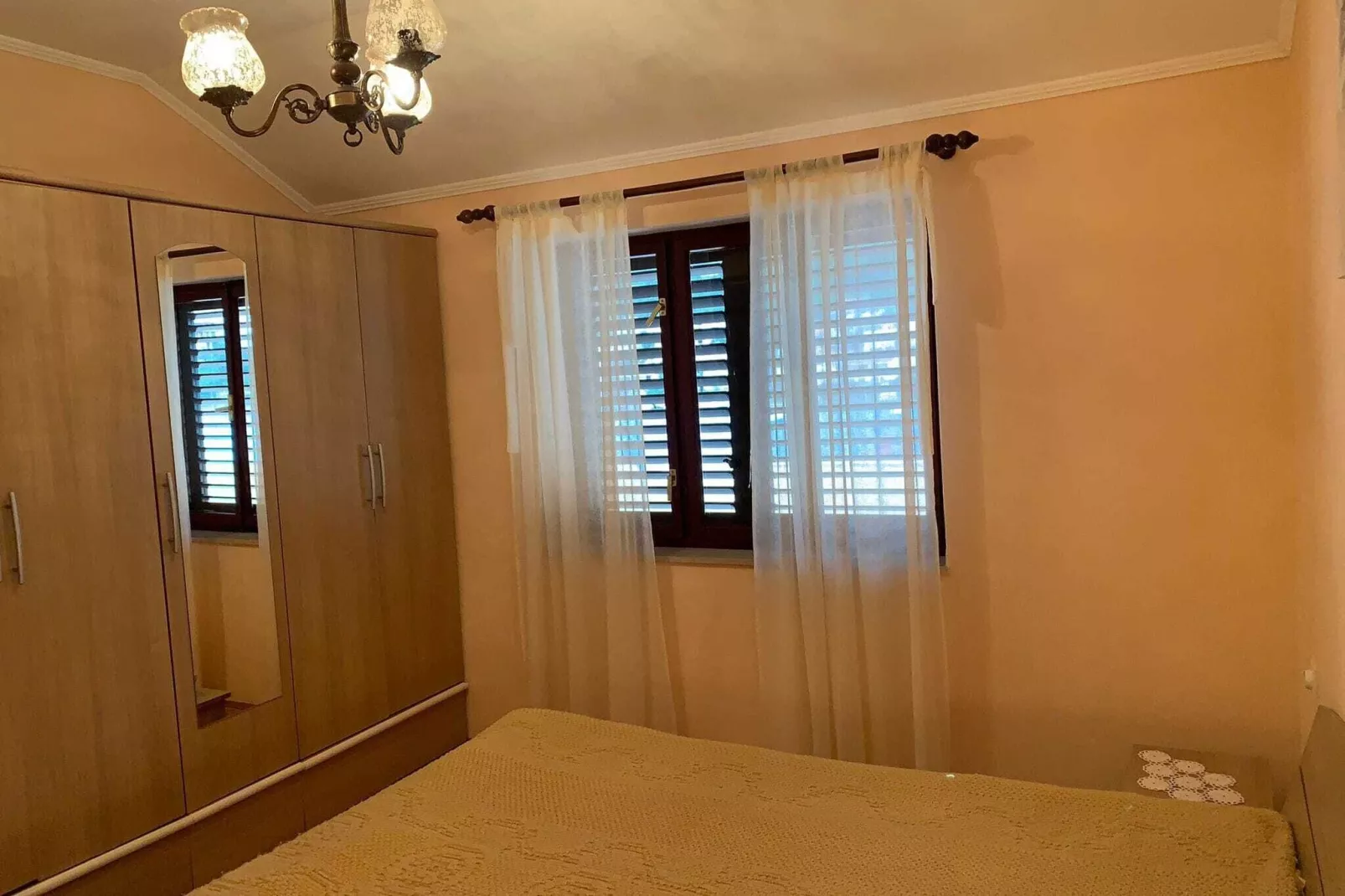 Apartments Nives  - Three Bedroom Apartment with Terrace and Sea View (Potkrovlje)-Schlafzimmer