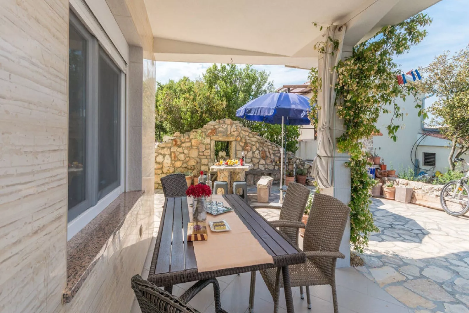 Apartments Lilly - Two Bedroom Apartment with Terrace and  Sea View (A1)-Terrace