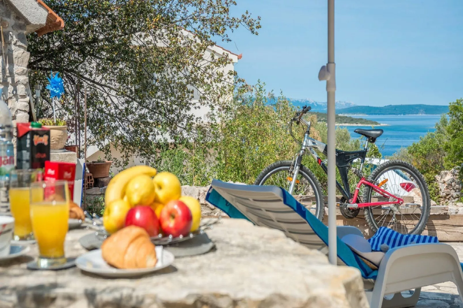 Apartments Lilly - Two Bedroom Apartment with Terrace and  Sea View (A1)-Terrace