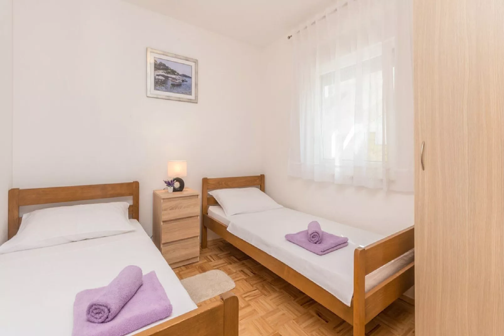 Apartments Lilly - Two Bedroom Apartment with Sea View and Terrace (A2)-Living room
