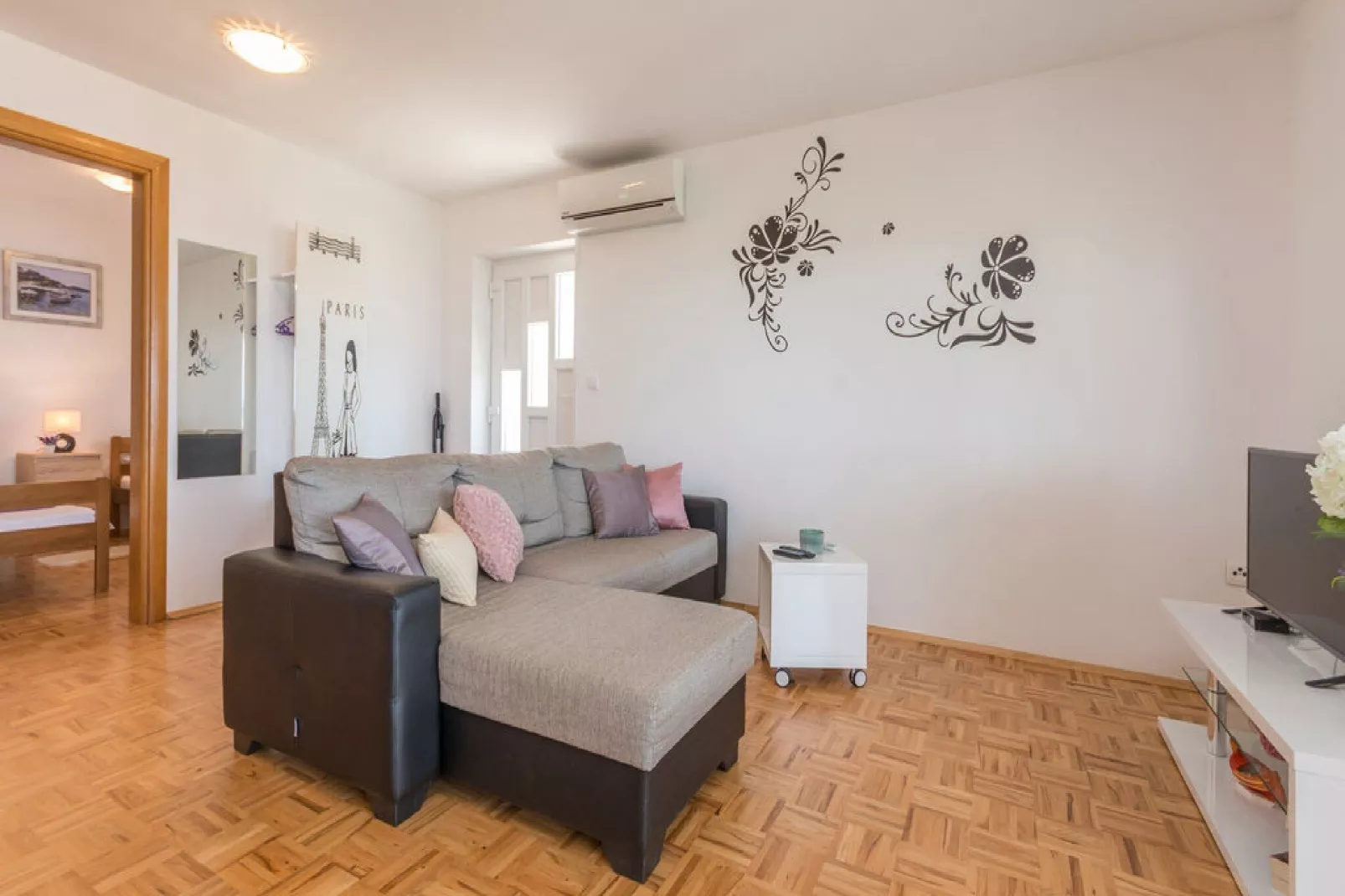 Apartments Lilly - Two Bedroom Apartment with Sea View and Terrace (A2)-Living room