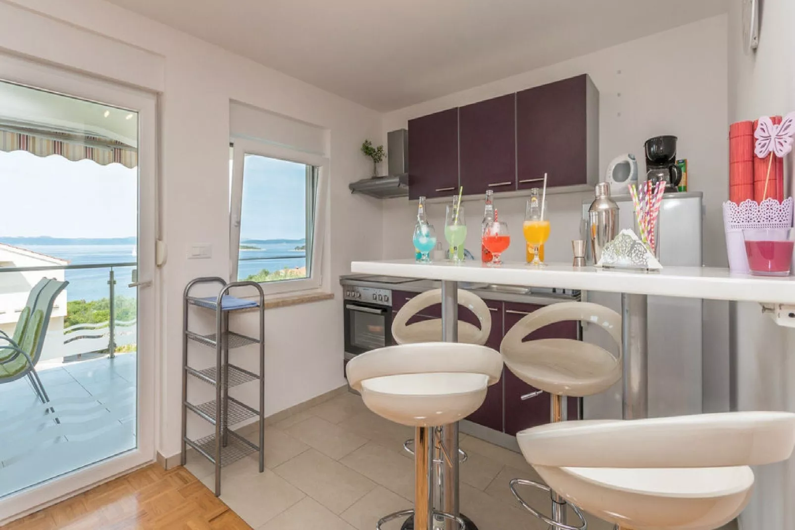 Apartments Lilly - Two Bedroom Apartment with Sea View and Terrace (A2)-Kitchen