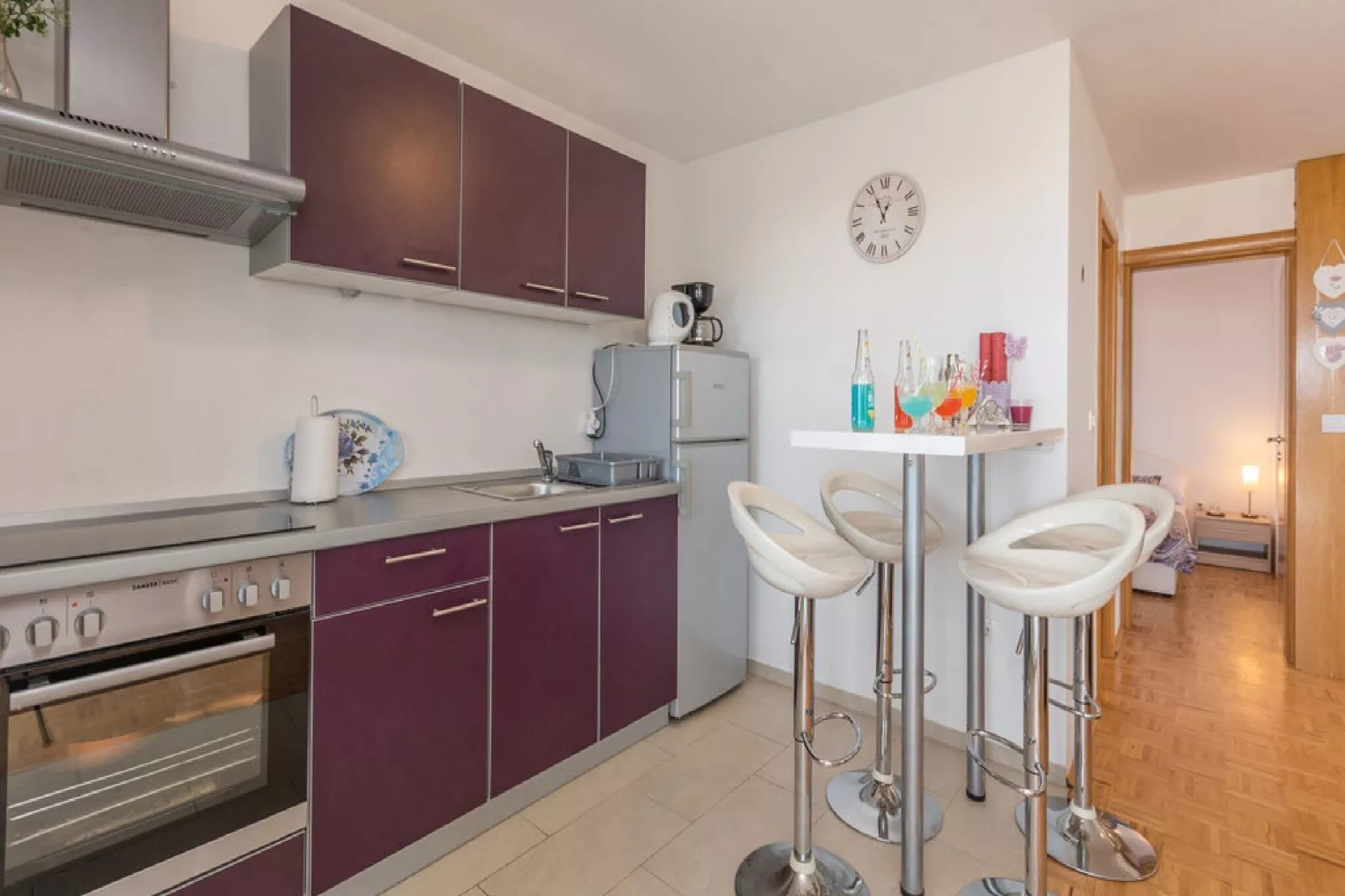 Apartments Lilly - Two Bedroom Apartment with Sea View and Terrace (A2)-Kitchen