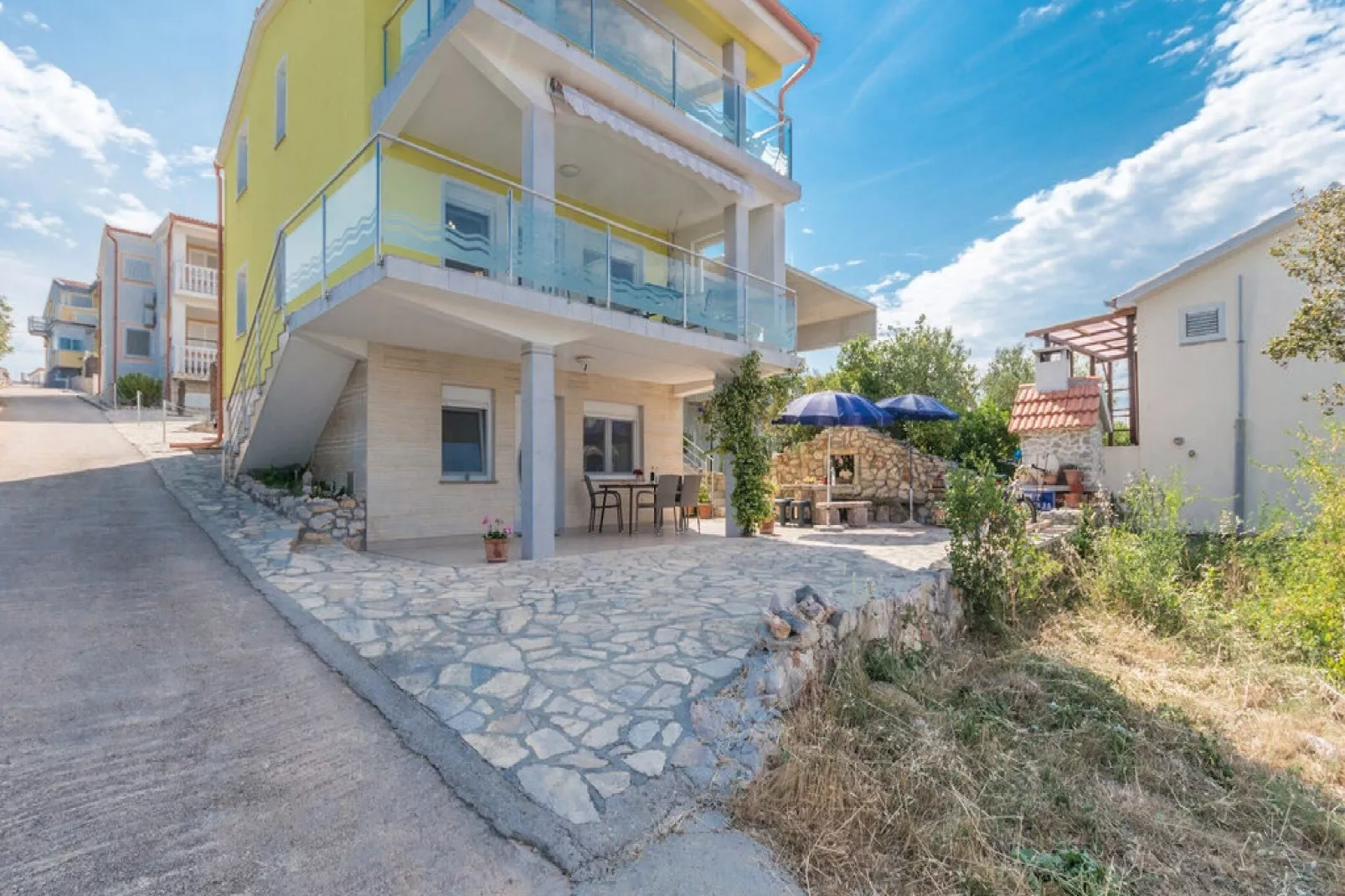 Apartments Lilly - Two Bedroom Apartment with Sea View and Terrace (A2)-Outdoor