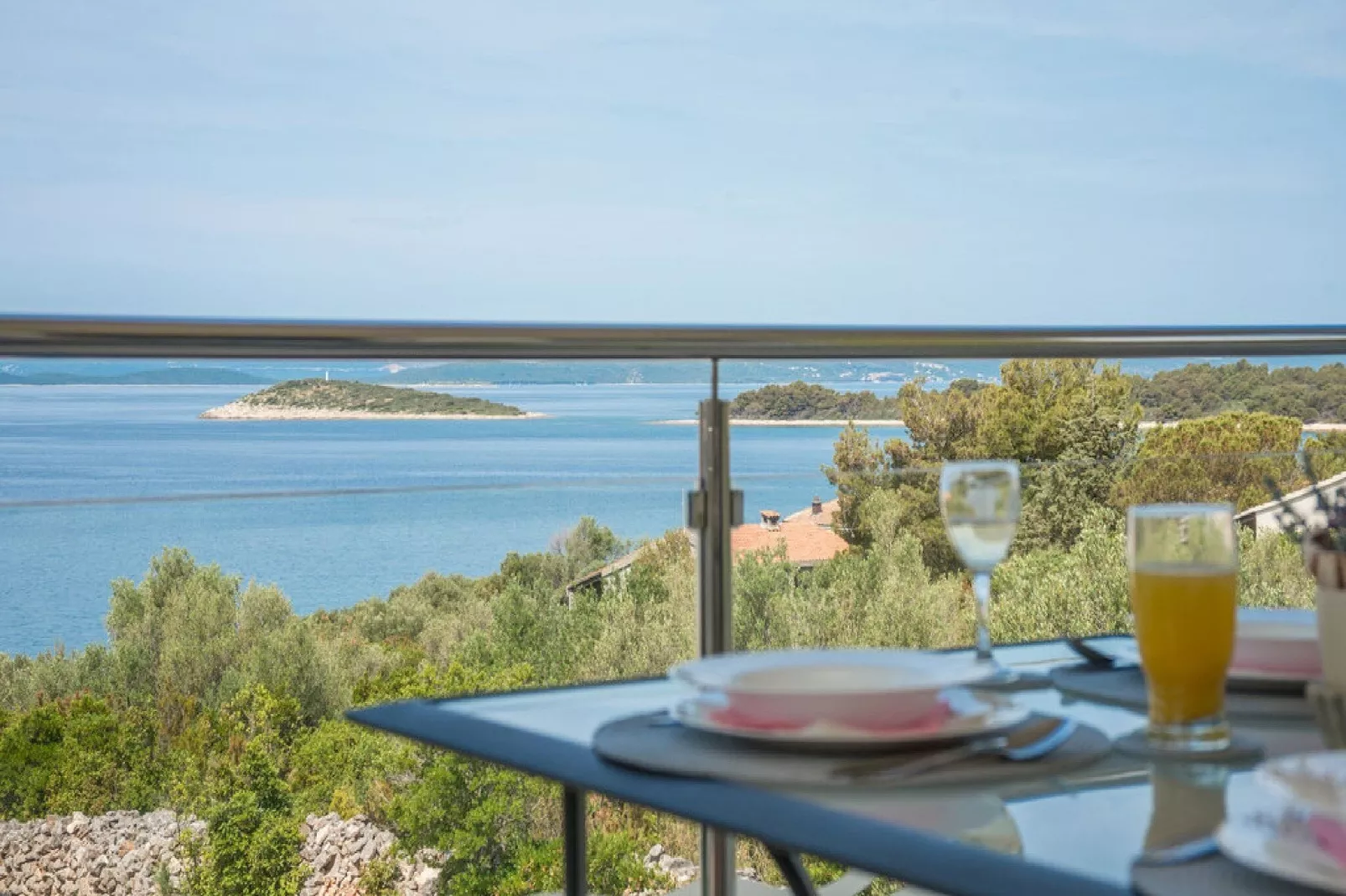 Apartments Lilly - Two Bedroom Apartment with Sea View and Terrace (A2)-View