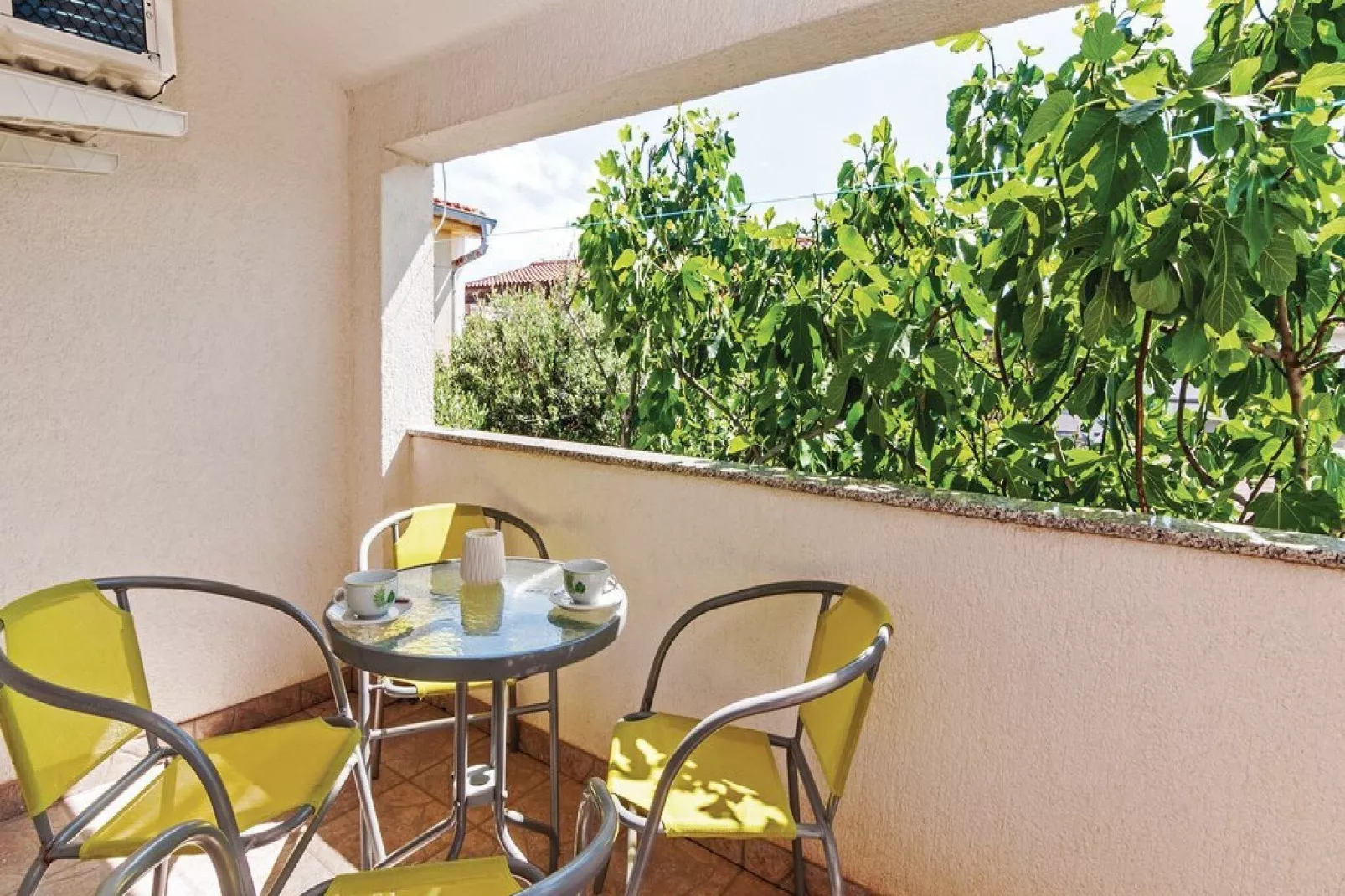 Apartments Hak - One Bedroom Apartment with Terrace and Sea view (A2)-Terrasse