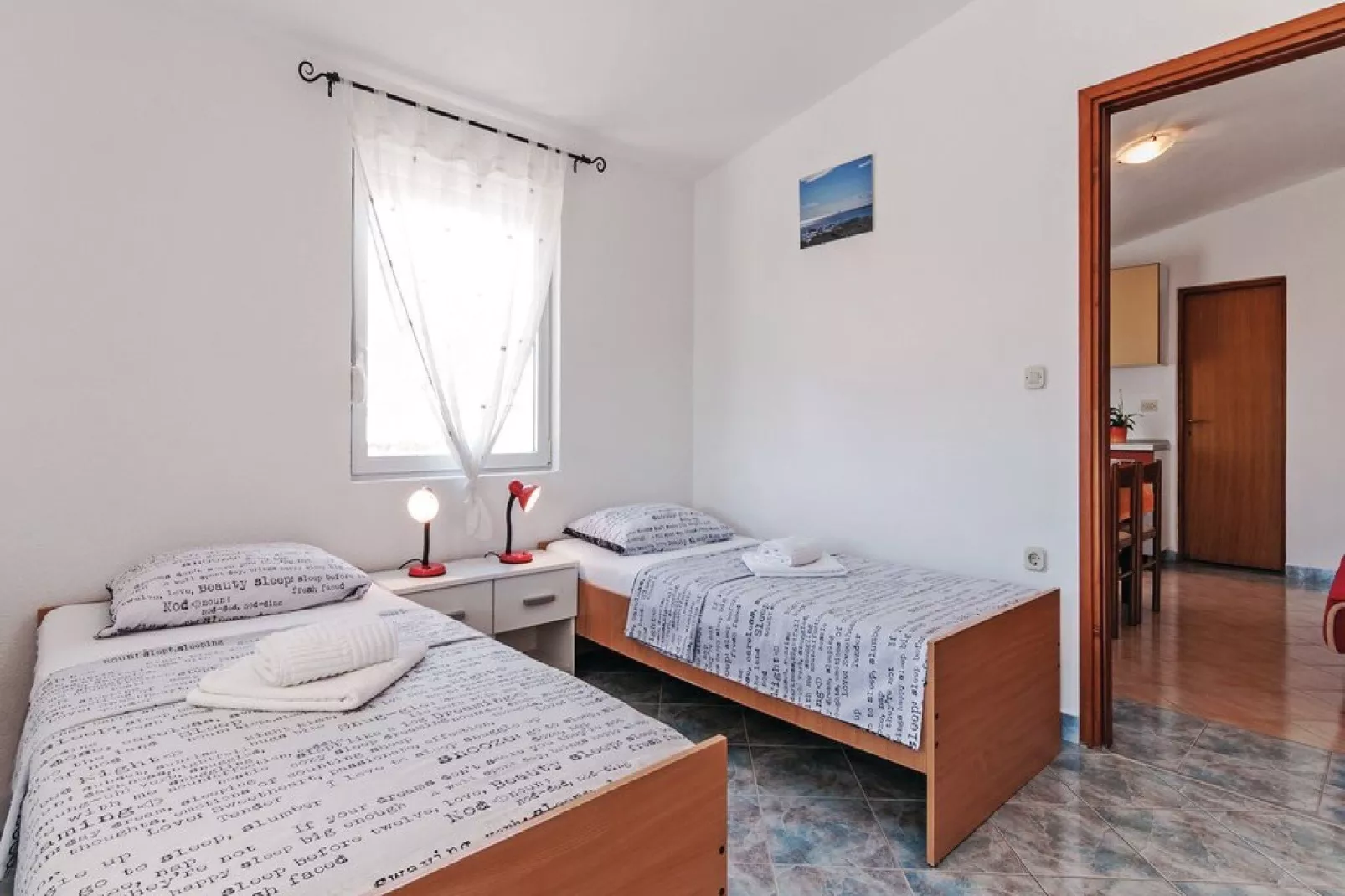 Apartments Hak - One Bedroom Apartment with Balcony  (A1)-Schlafzimmer