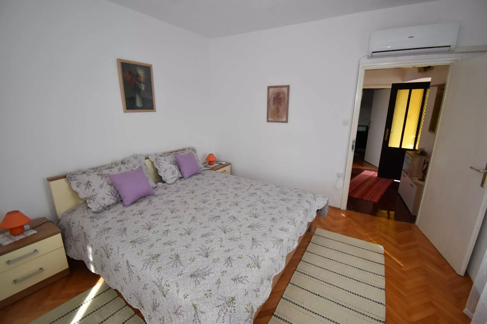 Holiday Home Katarina - Three Bedroom Holiday Home with Terrace and Swimming Pool-Schlafzimmer