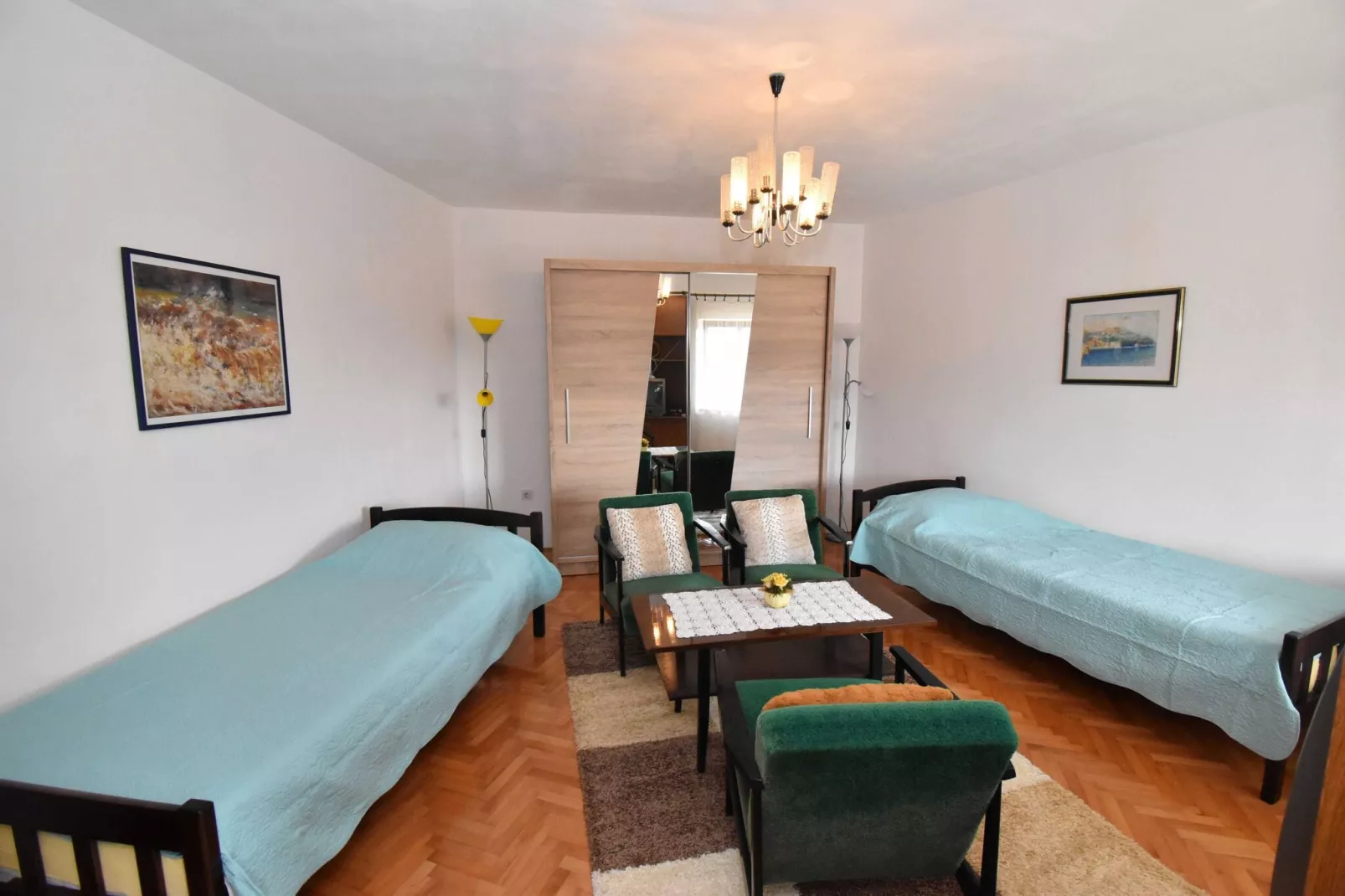 Holiday Home Katarina - Three Bedroom Holiday Home with Terrace and Swimming Pool-Schlafzimmer