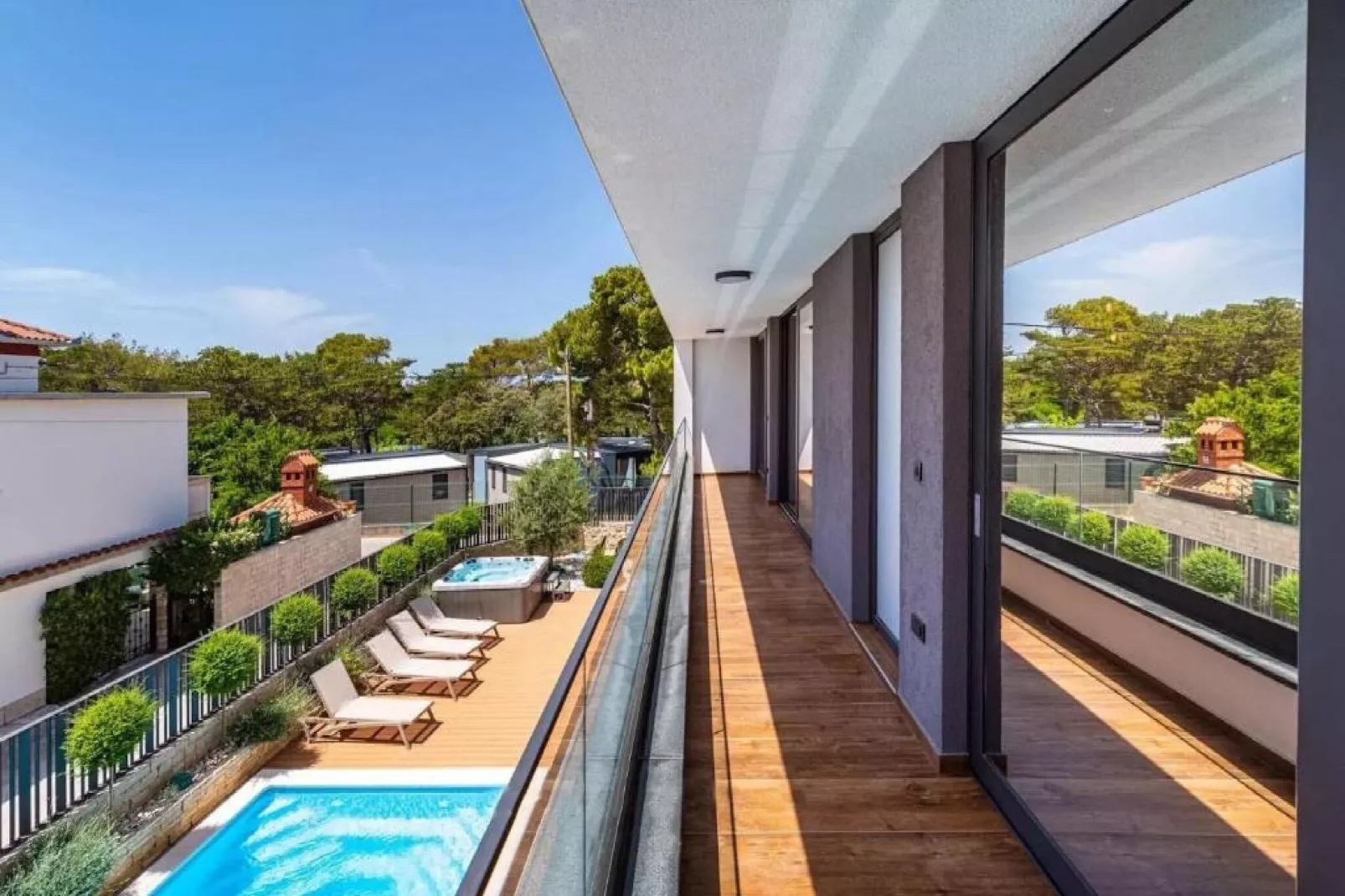 Villa Alpha & Omega - Four Bedroom Villa with Swimming Pool (Omega)-Terrace balcony