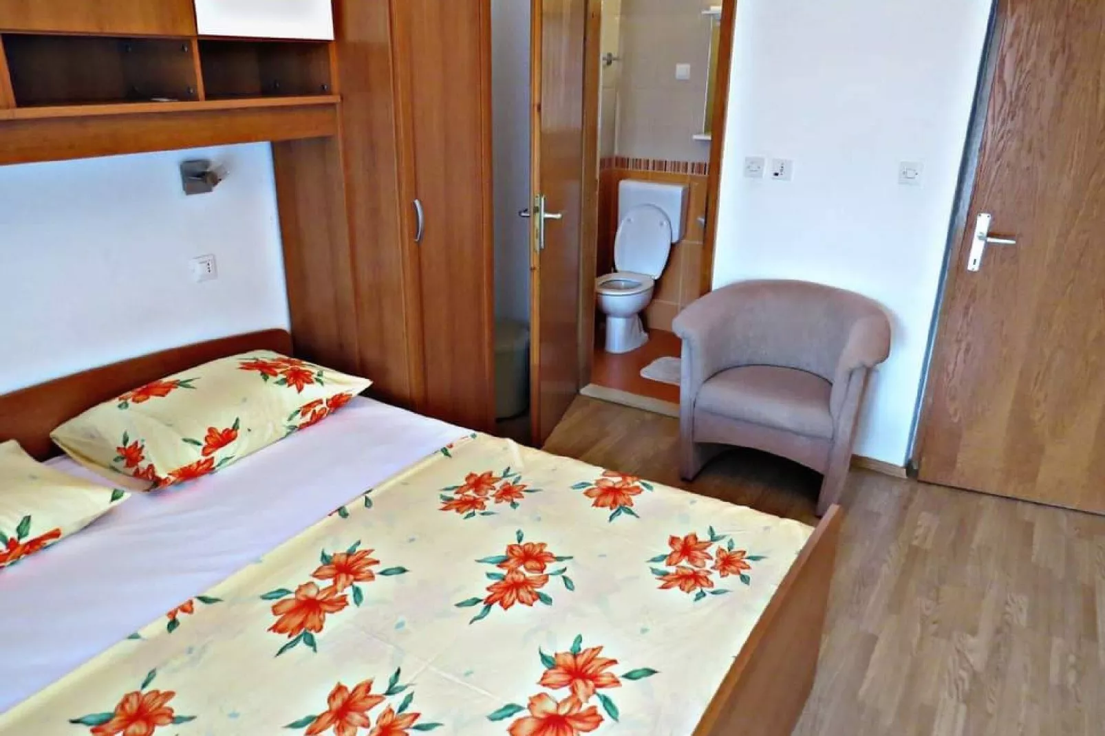 Apartments Pezo - Studio Apartment with Sea View (Mira 2)-Schlafzimmer