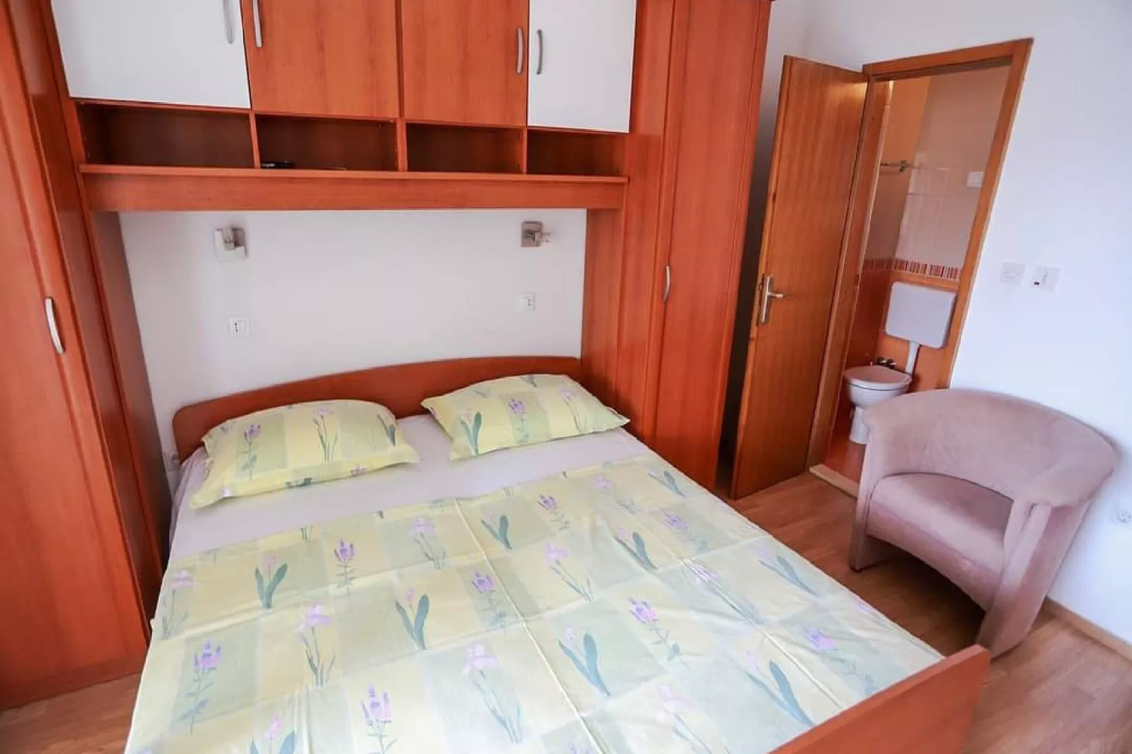 Apartments Pezo - Studio Apartment with Sea View (Mira 2)-Schlafzimmer