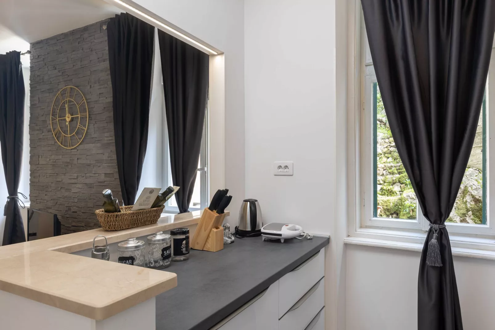 Apartment Porat - One Bedroom Apartment with Terrace-Küche