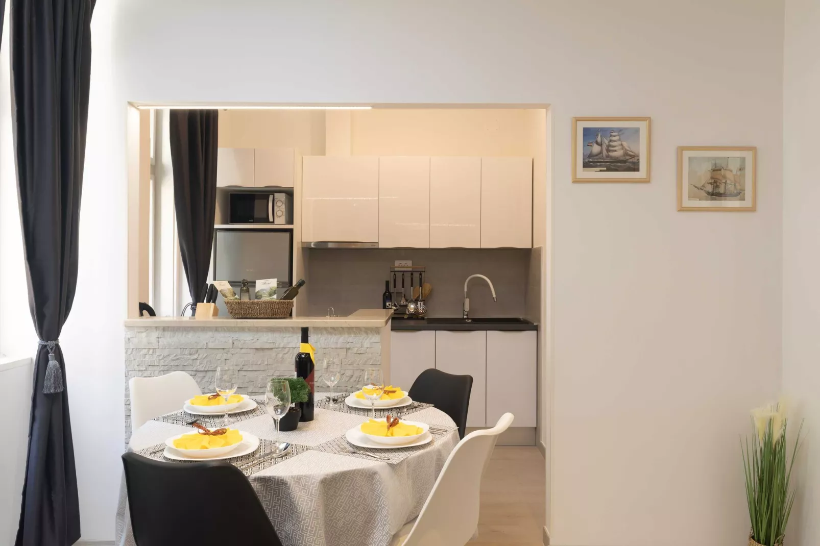 Apartment Porat - One Bedroom Apartment with Terrace-Küche