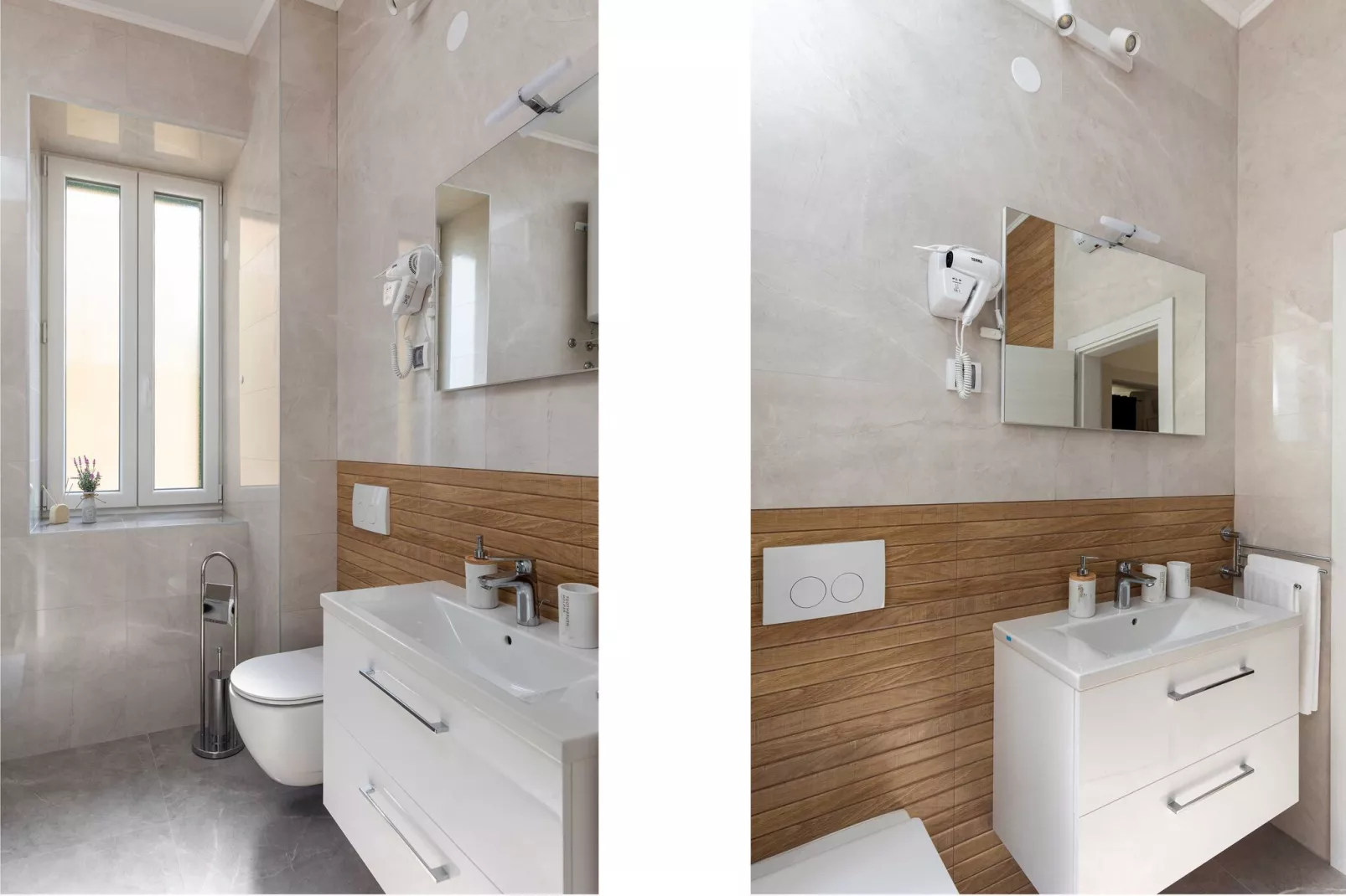 Apartment Porat - One Bedroom Apartment with Terrace-Badezimmer