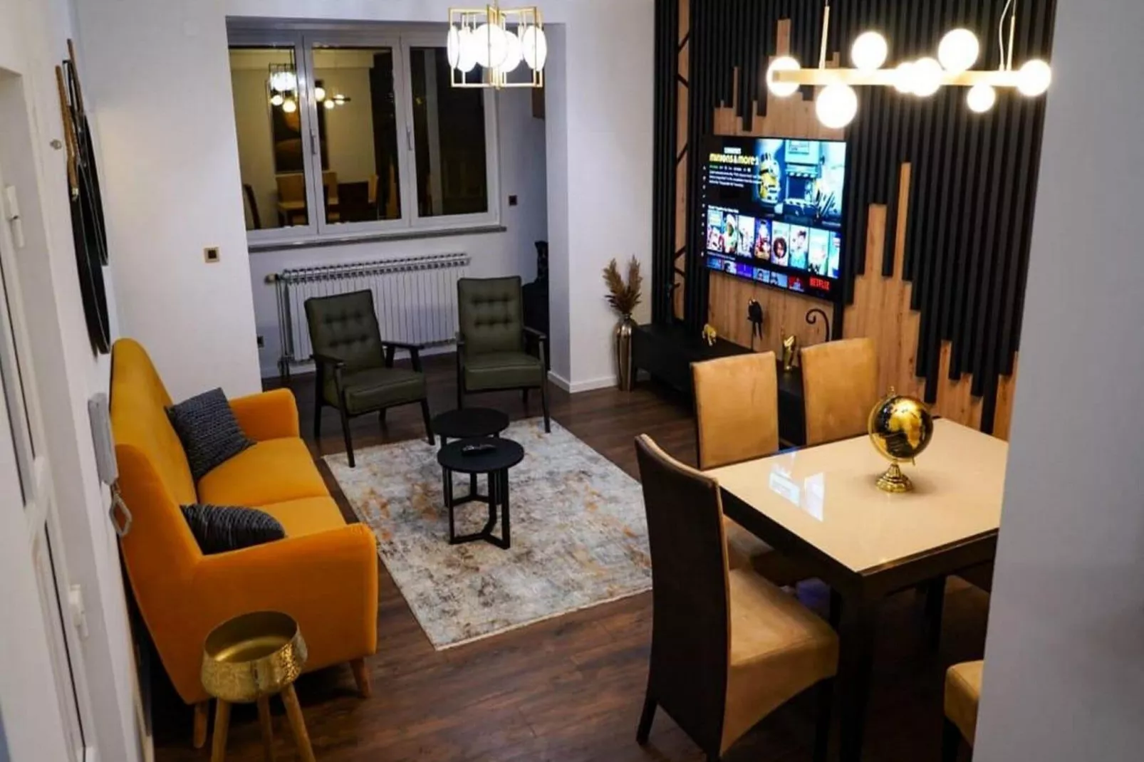 Urban Luxury Apartment Zagreb - Two Bedroom Apartment-Living room