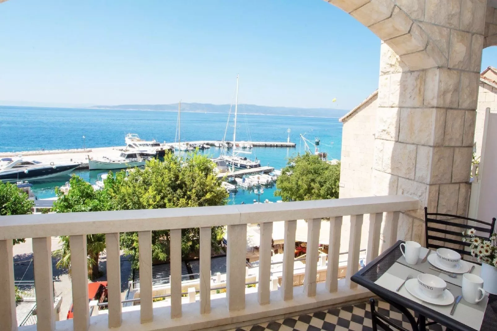 Apartments & Room Vesna - Superior Studio Apartment with Sea View (Apartment 1)-Terrace