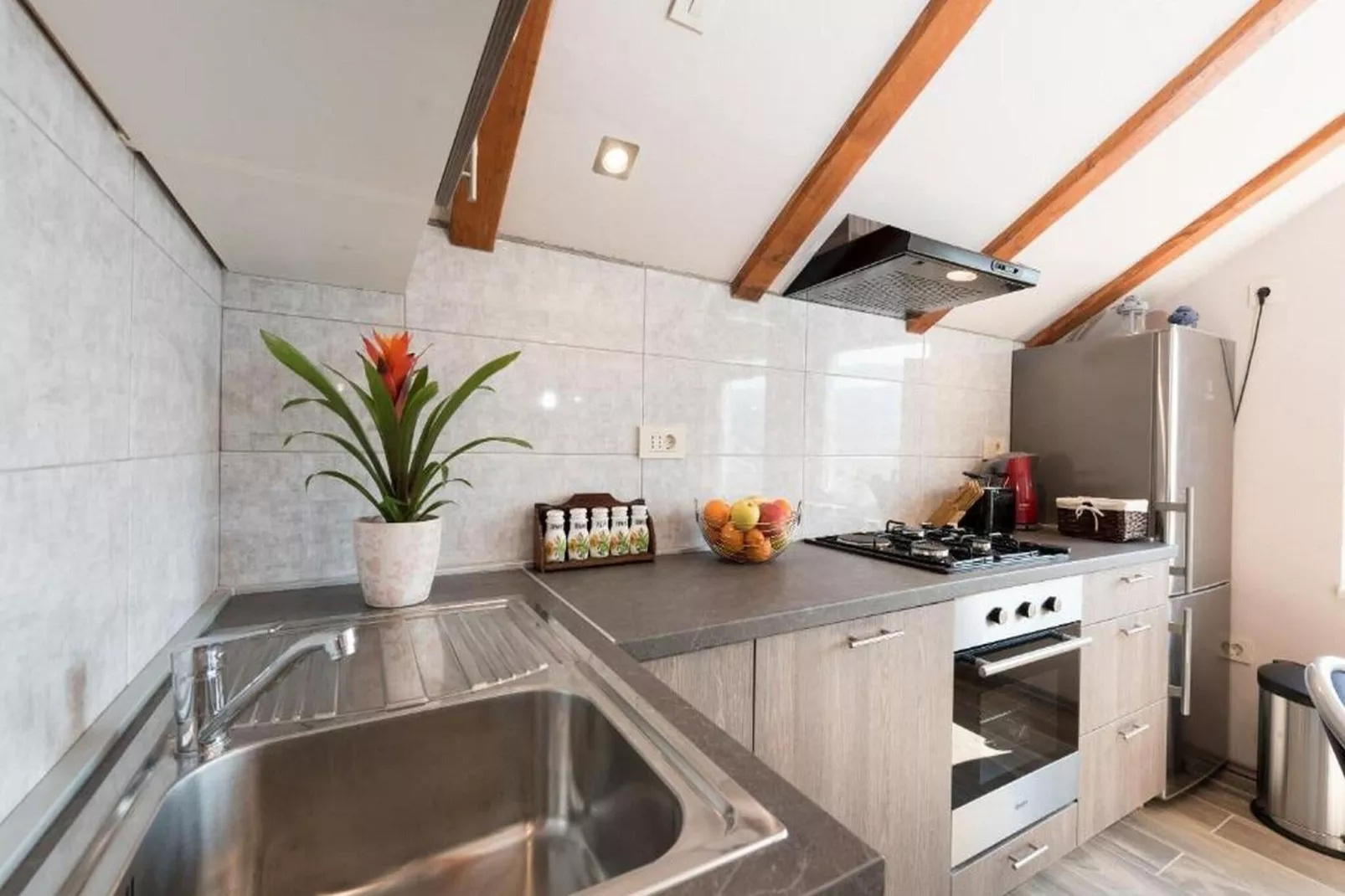 Apartments Bella Vista - One Bedroom Apartment with Sea View (Sea)-Cuisine