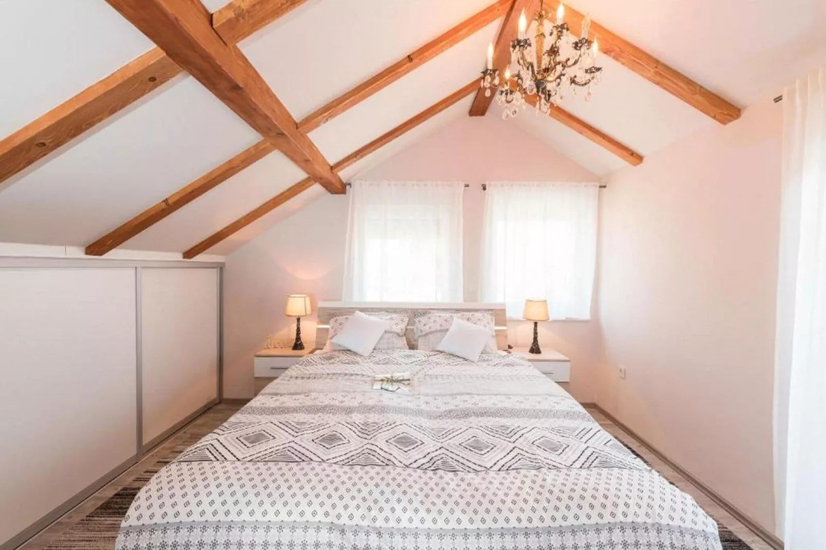 Apartments Bella Vista - One Bedroom Apartment with Sea View (Sea)-Chambre