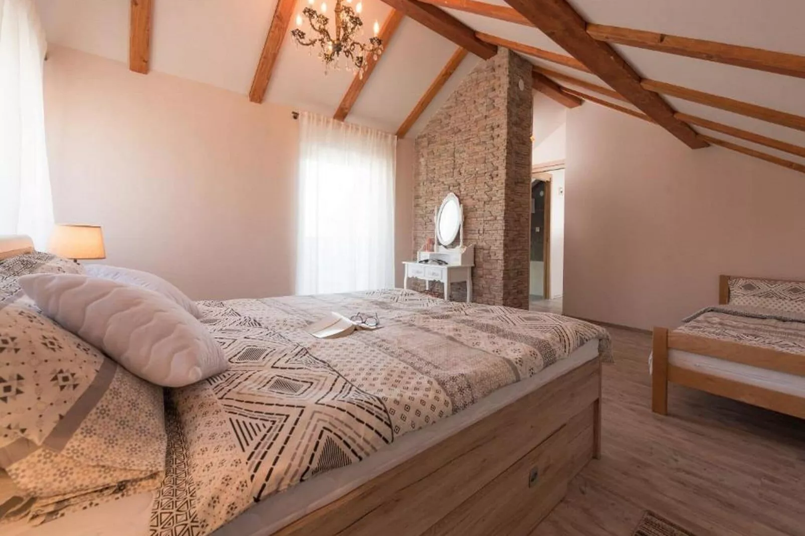 Apartments Bella Vista - One Bedroom Apartment with Sea View (Sea)-Chambre