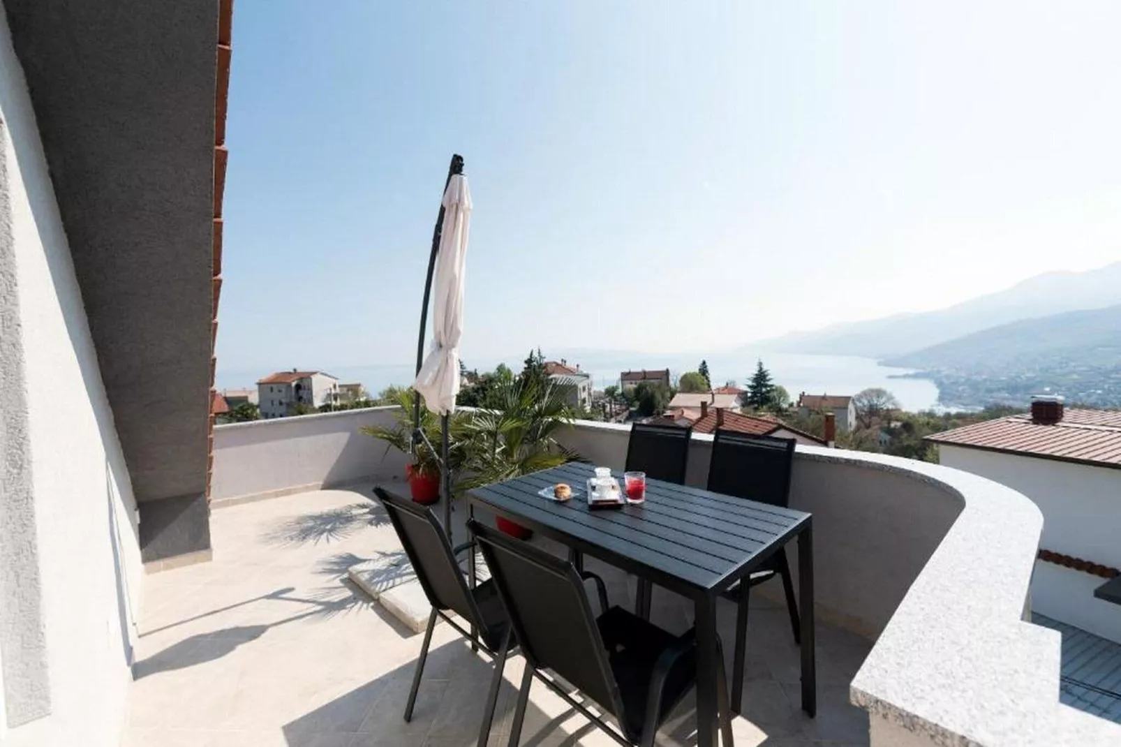 Apartments Bella Vista - One Bedroom Apartment with Sea View (Sea)-Terrasse / balcon