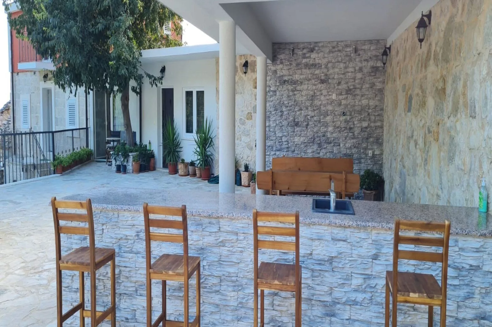 Holiday Home Mico - Three Bedroom Holiday Home with Swimming Pool-Terrasse