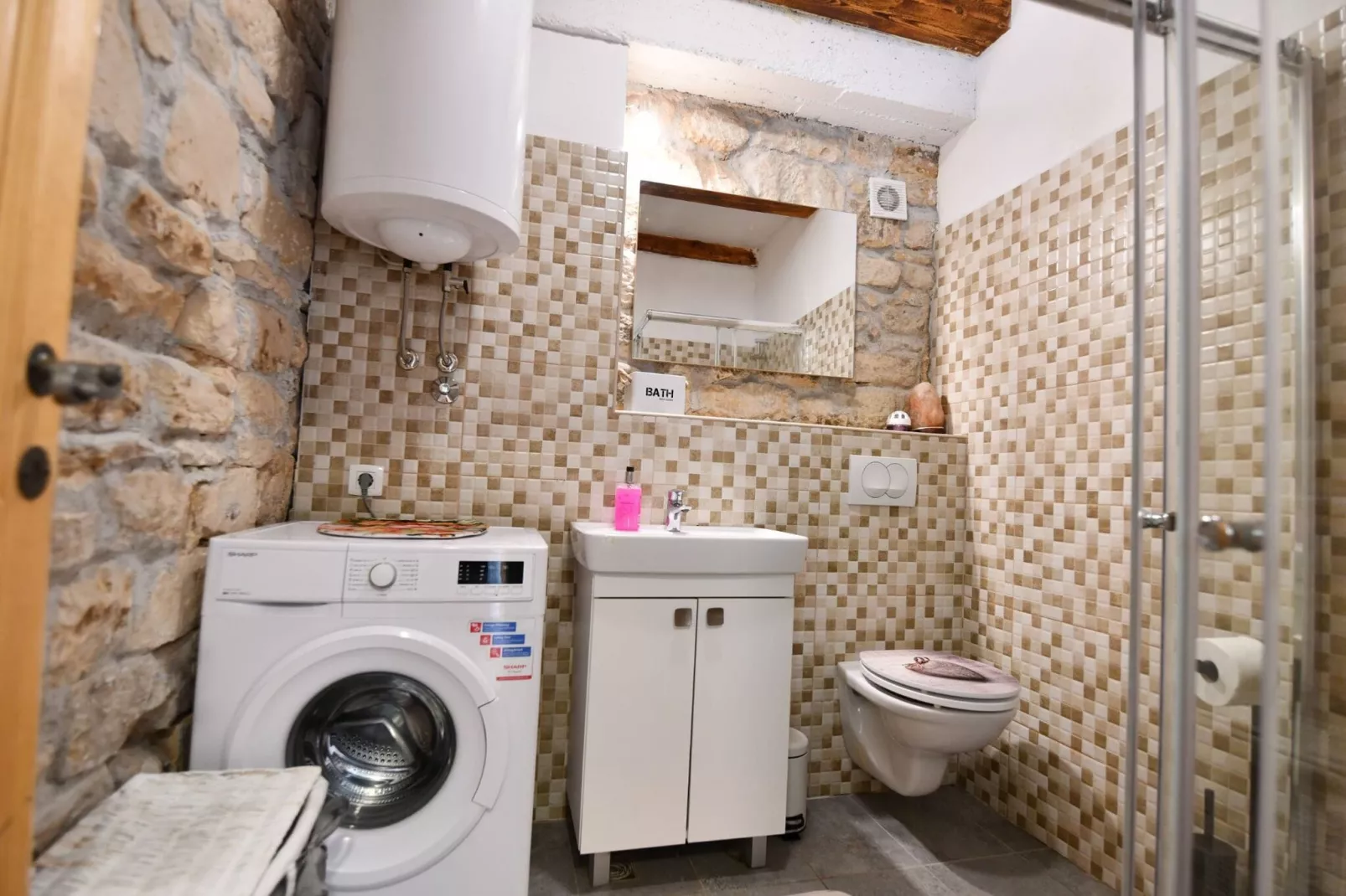 Agroturizam Podastrana - Two Bedroom Apartment-Salle de bain