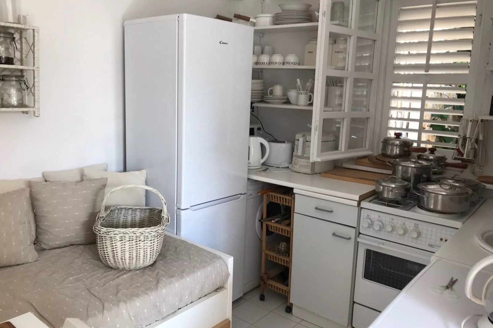 Apartment Oleander - One Bedroom Apartment with Terrace-Kitchen