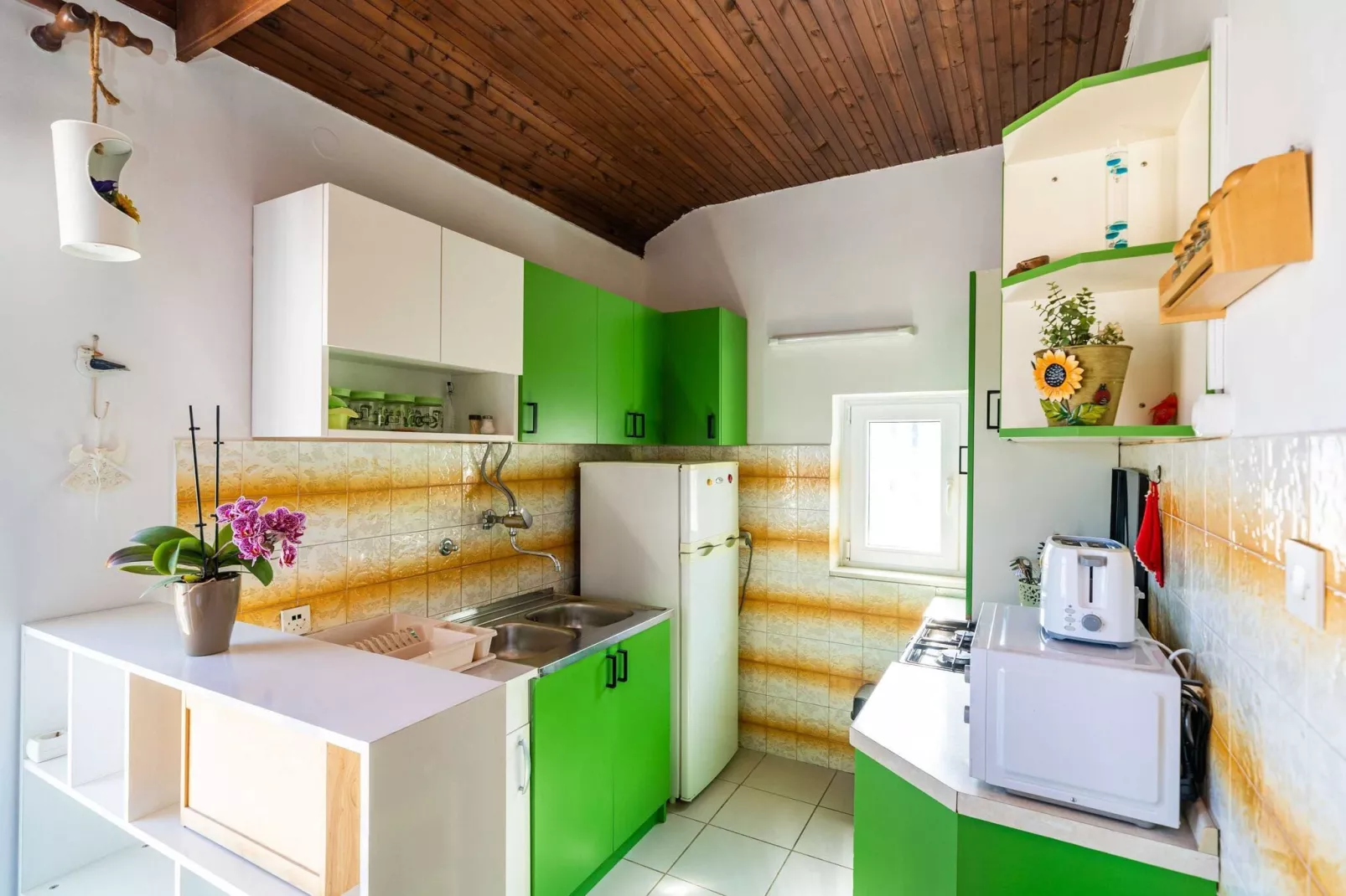 Apartment Dorica - One Bedroom Apartment with Terrace-Kitchen