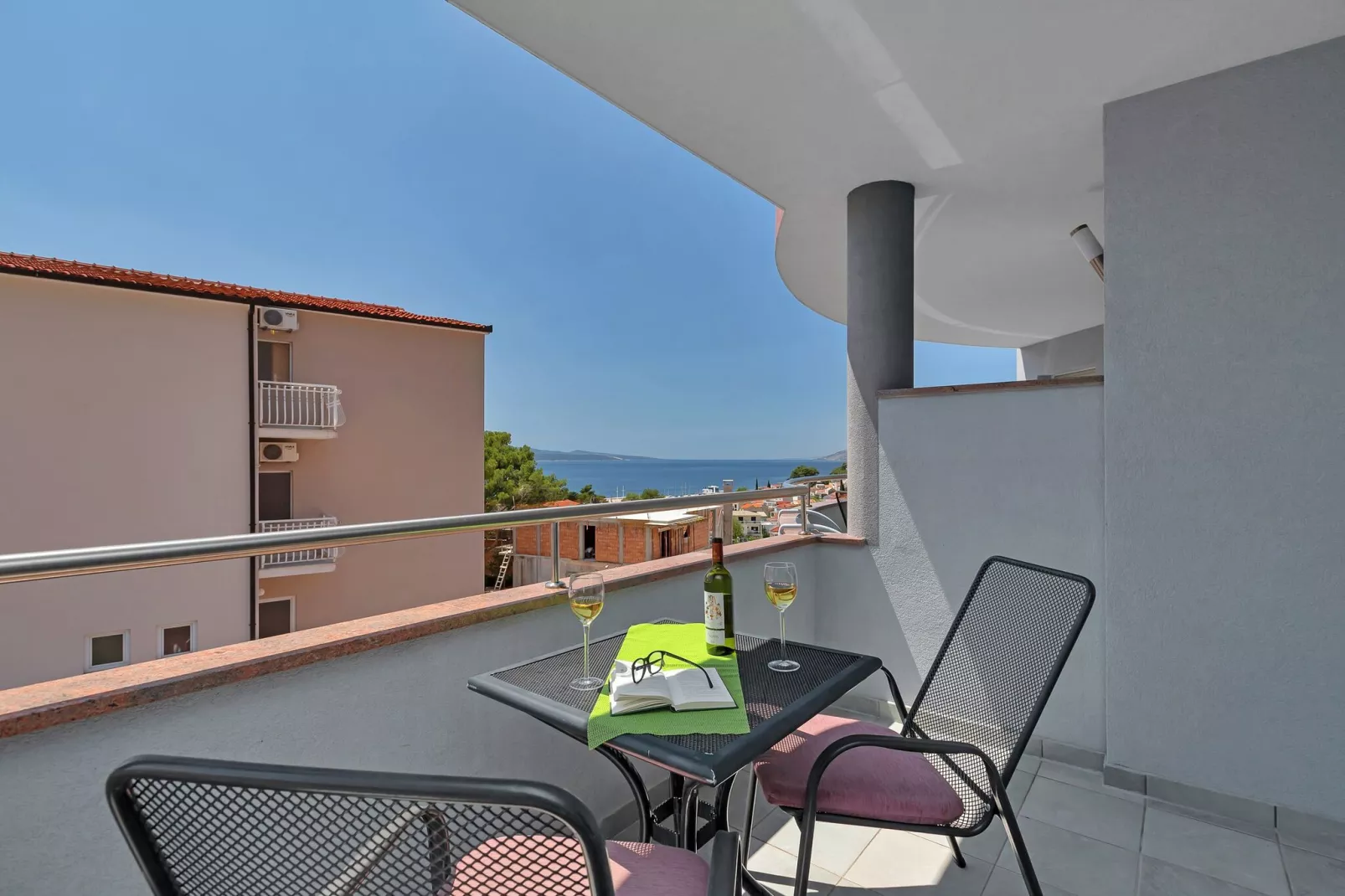 Apartments Villa Juric - Studio Apartment with Balcony (Zeleni Studio)-Terrace balcony
