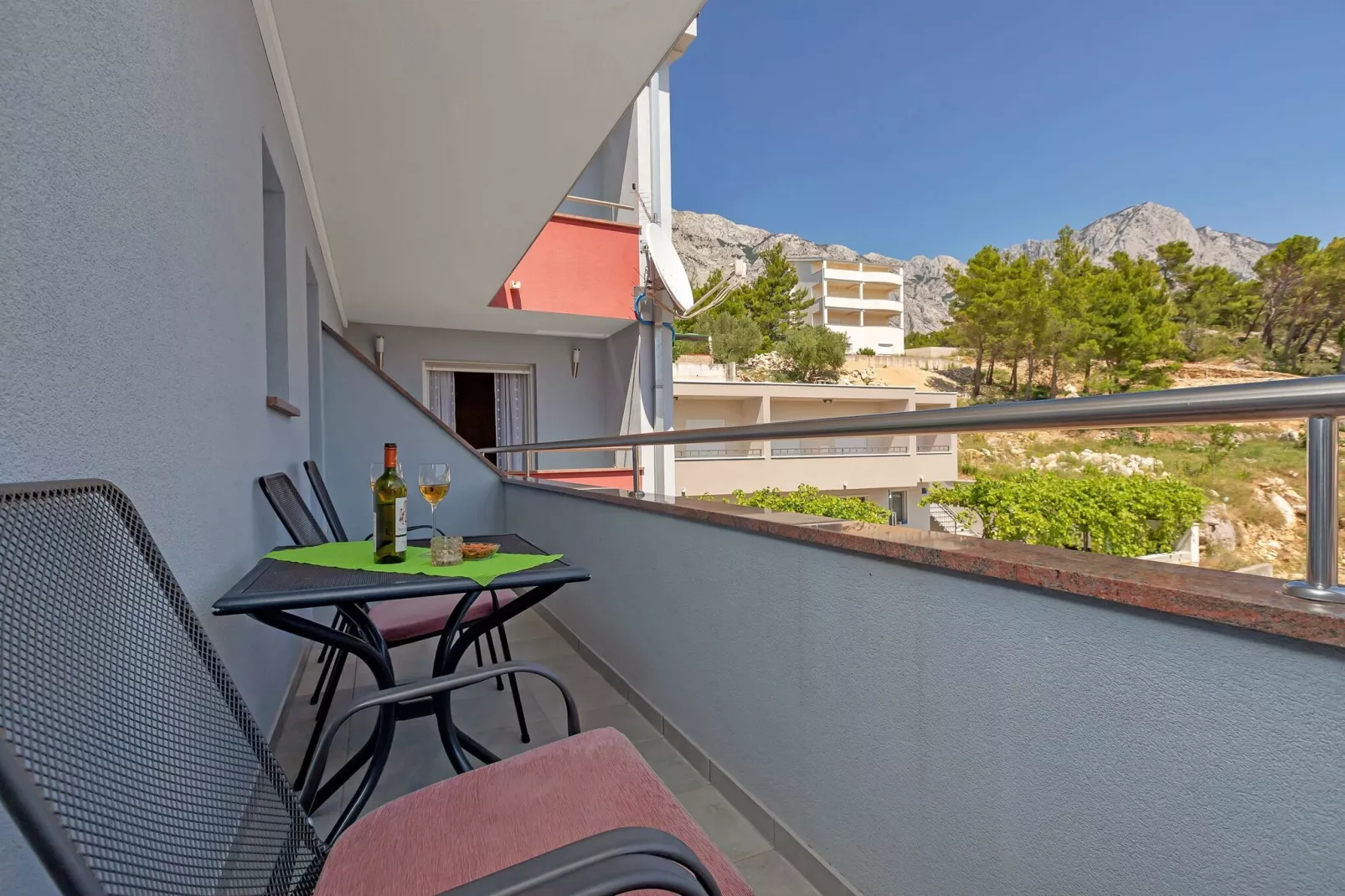 Apartments Villa Juric -  One Bedroom Apartment (Crveni 3)-Balcon-terrasse